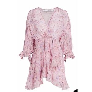 IRO PARIS Lolly Pink Mini Dress Size 34 NWT $150